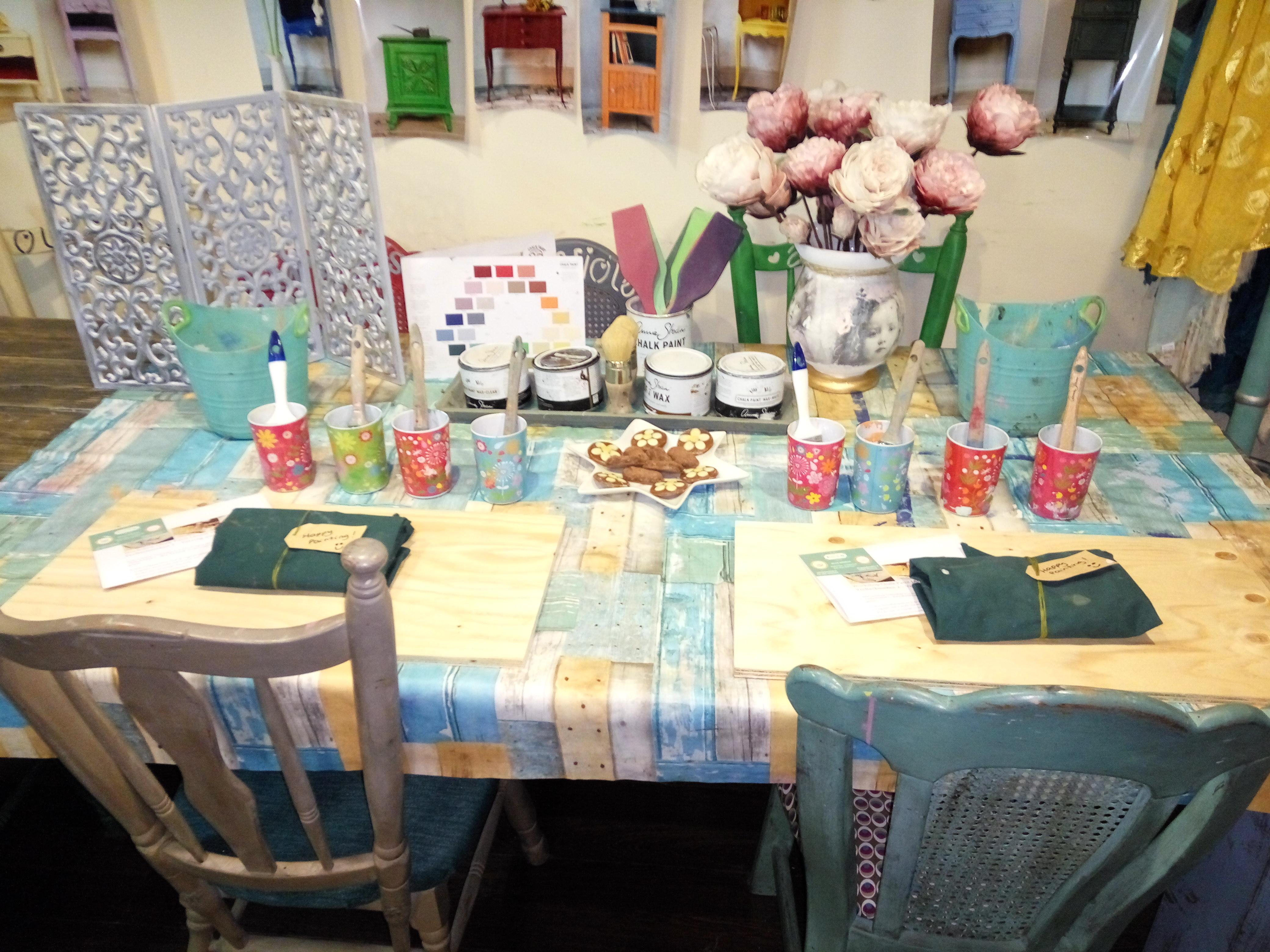 Decoupage op meubels en krijtverf — foto 2