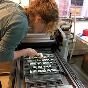 Letterpress posters en kaarten drukken