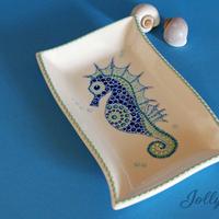 Stippen  (dotpainten) op keramiek
