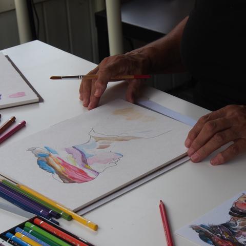 Zomercursus aquarellen in beerze (bij ommen)