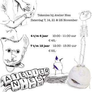 Tekenles 4 t/m 7 jaar